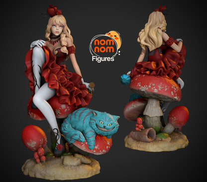 Magical Alice in Wonderland 3D Printed Models Collectible Limited Edition Home Decor  or Office Collectible