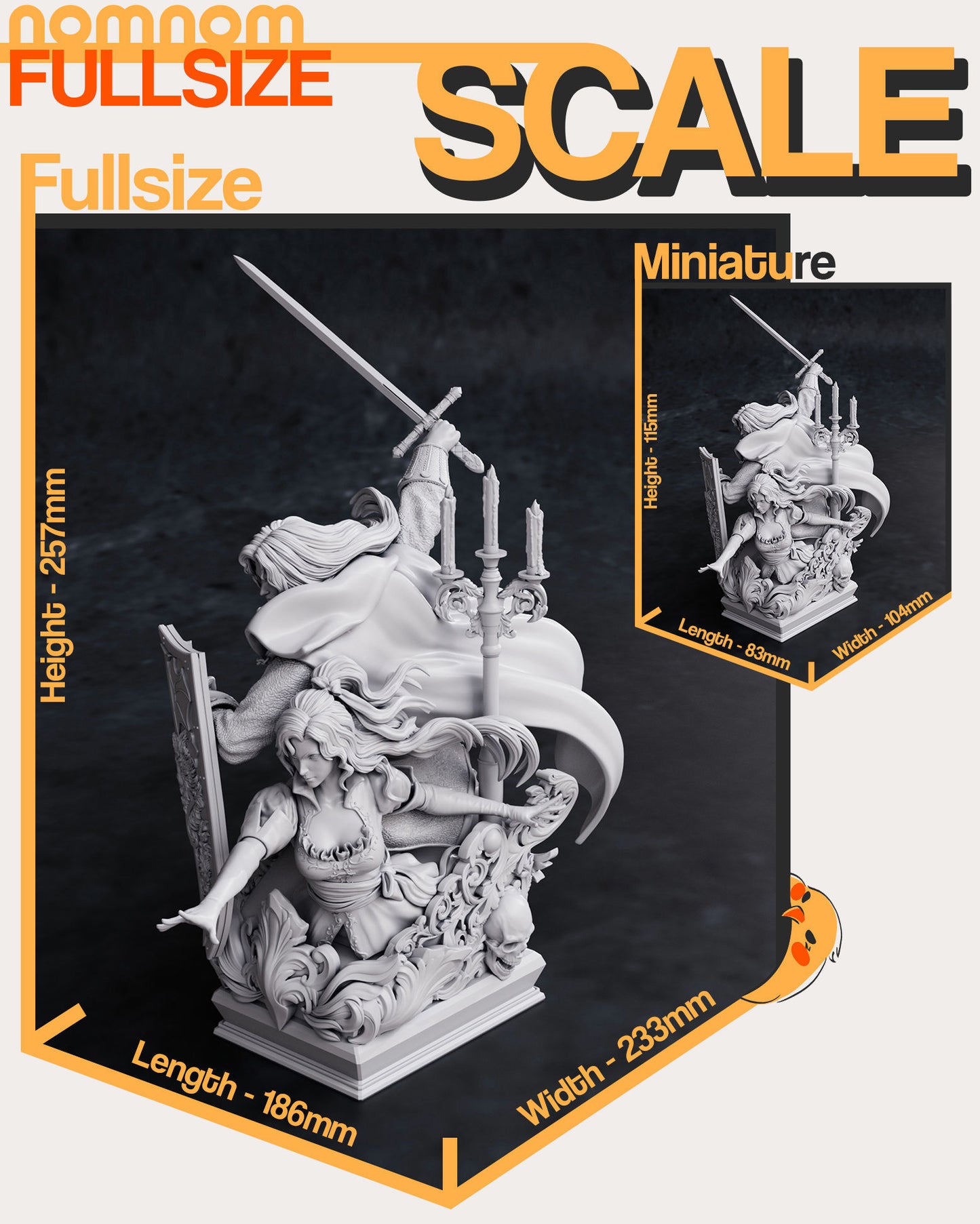 Alucard X Maria - Castlevania Symphony of the Night 3D Print Model