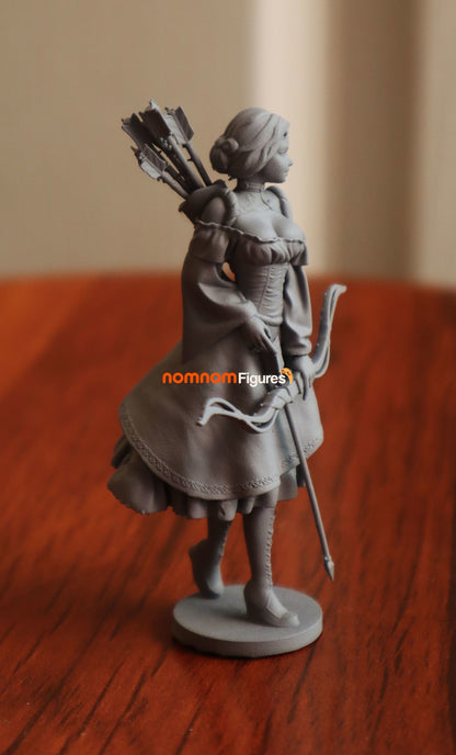 Archeress Statue of Woman Holding Arrow 3D Print Model