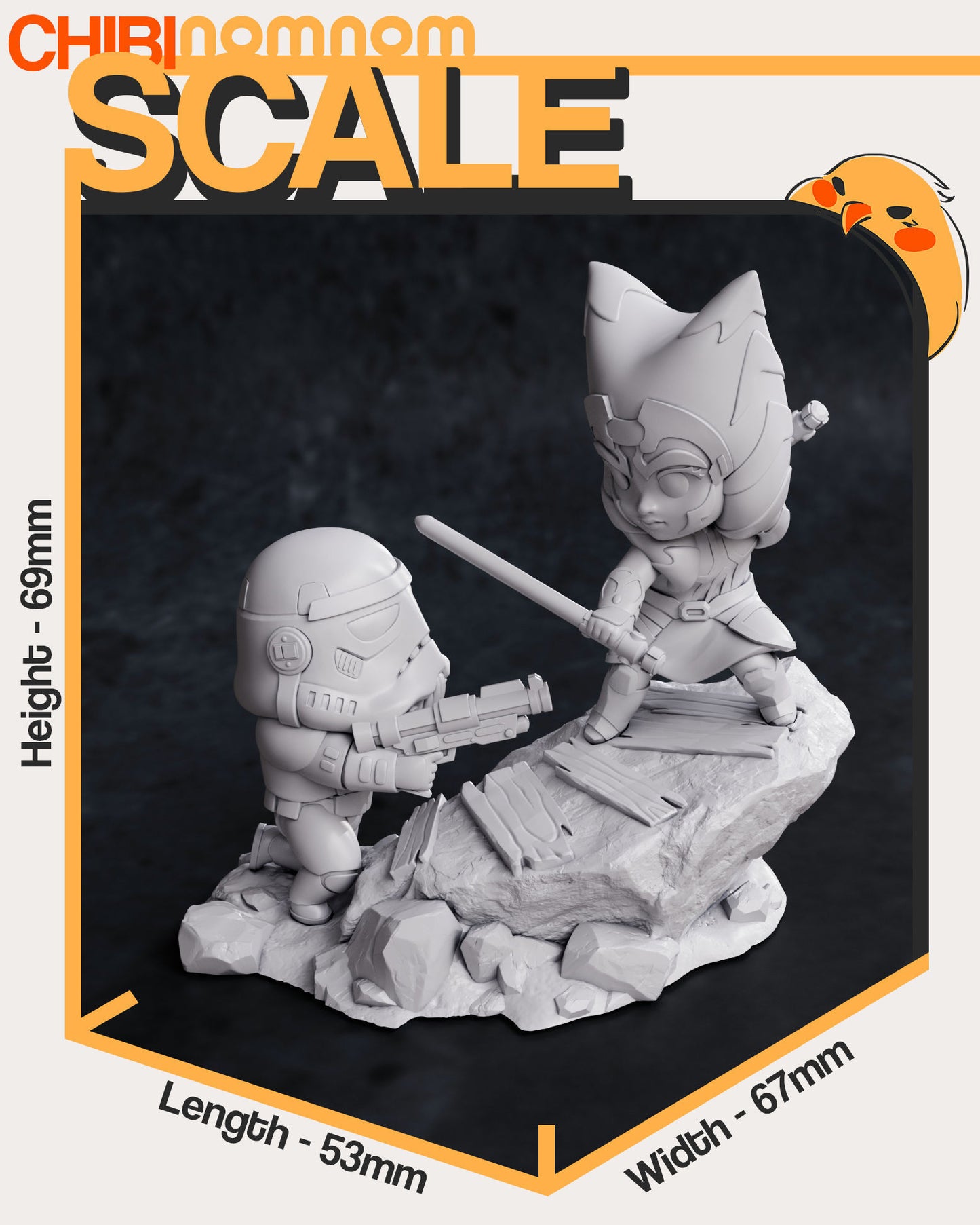 Chibi Ahsoka Tano - Star Wars 3D Print Model