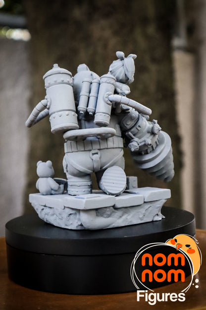 Chibi Big Daddy and Little Sister from Bioshock 3D Print Model