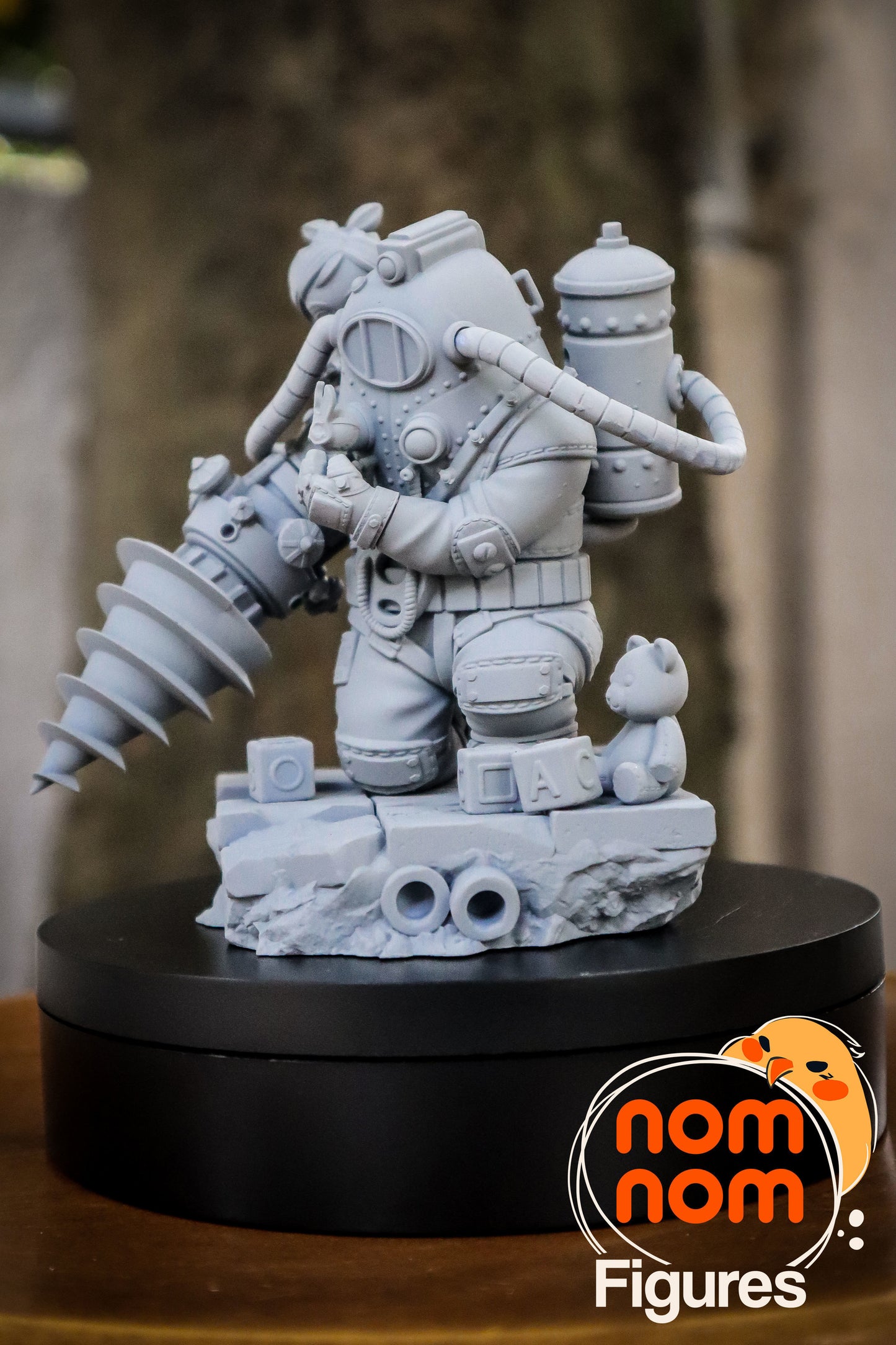 Chibi Big Daddy and Little Sister from Bioshock 3D Print Model