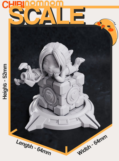 Chibi Chell - Portal 3D Print Model