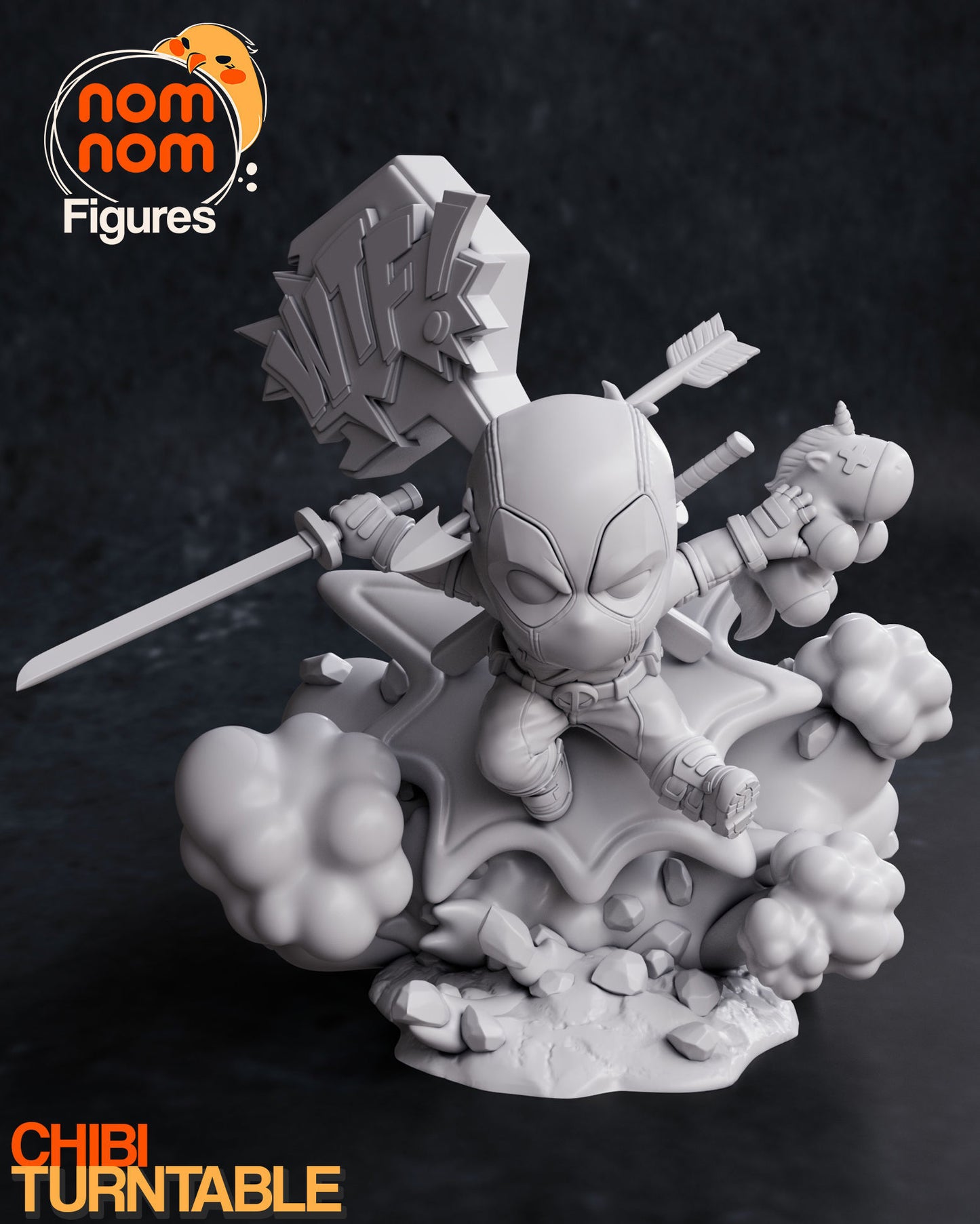 Chibi Deadpool 3D Print Model