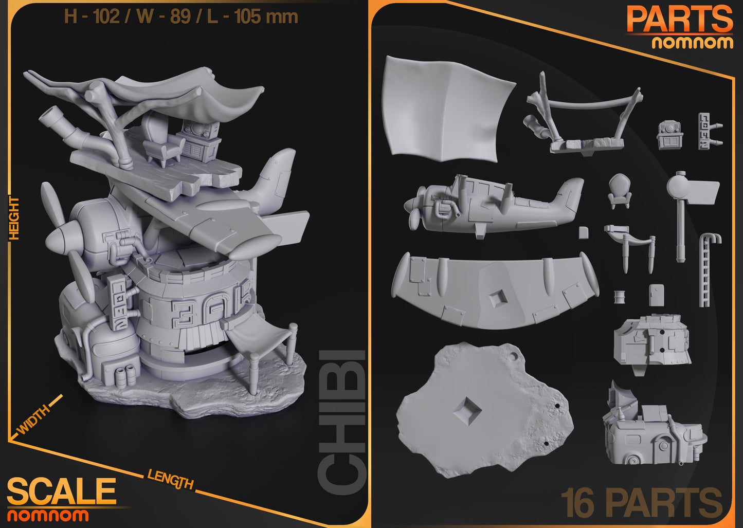 Chibi Flightbar - Nomnom Original 3D Print Model