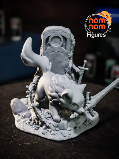 Chibi Great Grey Wolf Sif - Dark Souls 3D Print Model