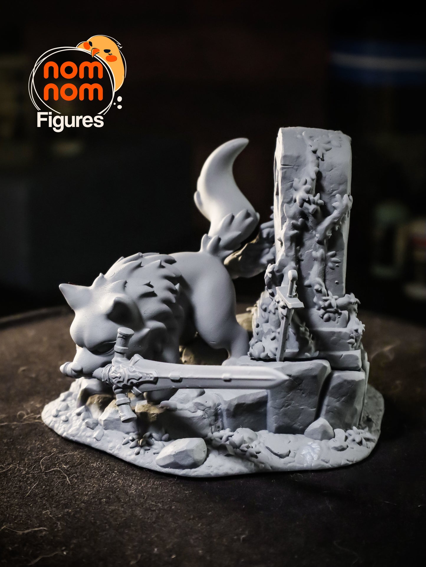 Chibi Great Grey Wolf Sif - Dark Souls 3D Print Model