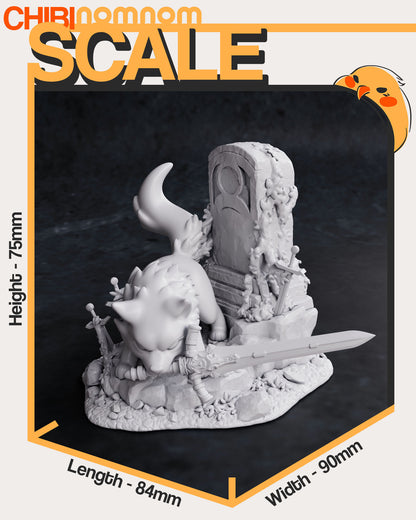 Chibi Great Grey Wolf Sif - Dark Souls 3D Print Model