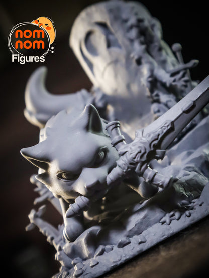 Chibi Great Grey Wolf Sif - Dark Souls 3D Print Model