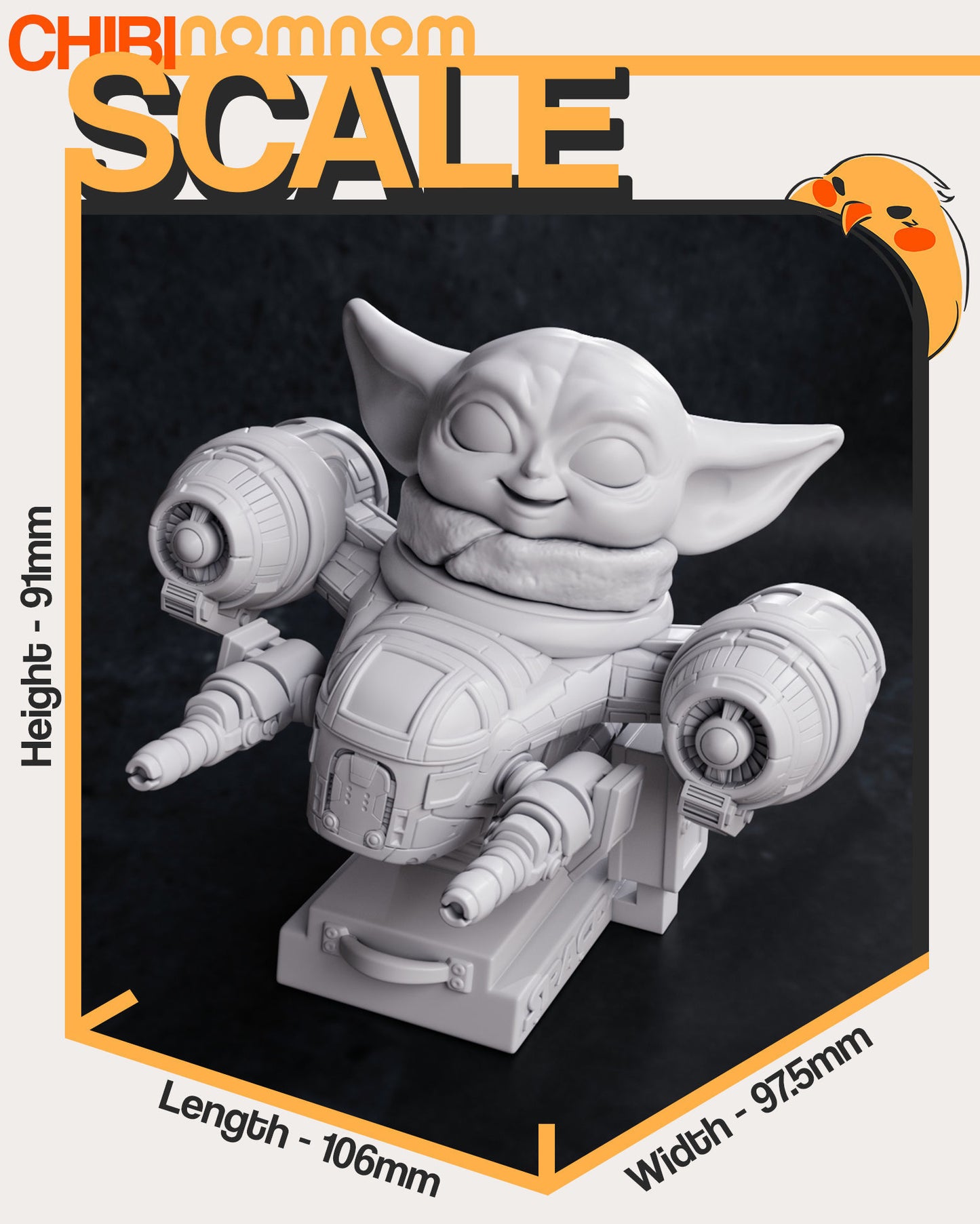 Chibi Grogu - Mandalorian 3D Print Model