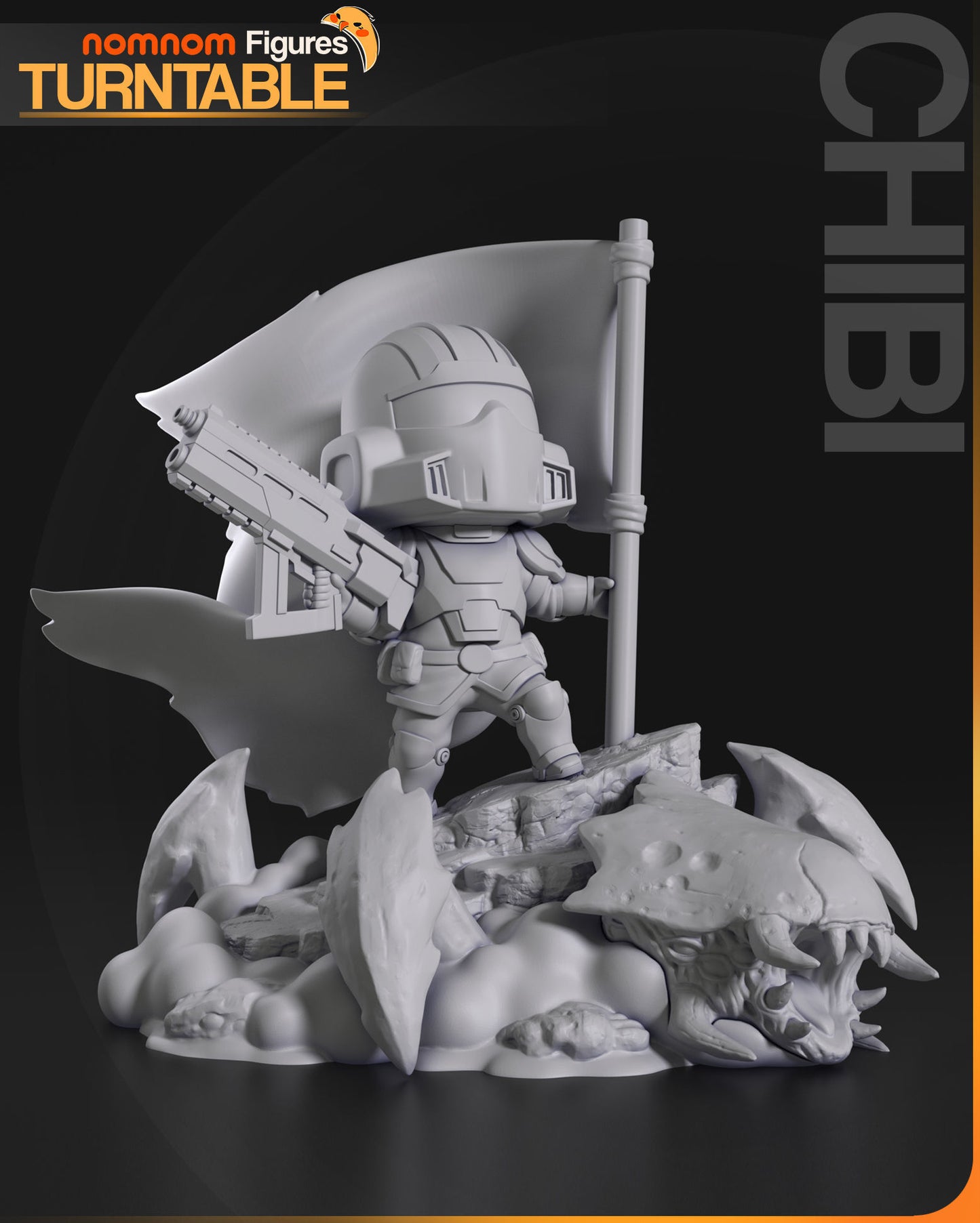 Chibi Helldiver - Helldivers 2 3D Print Model