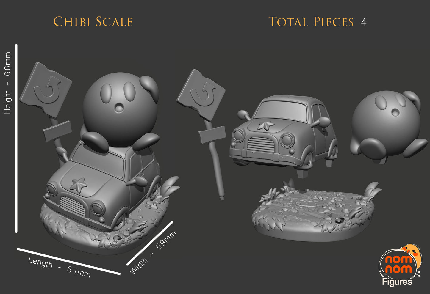 Chibi Kirby 3D Print Model