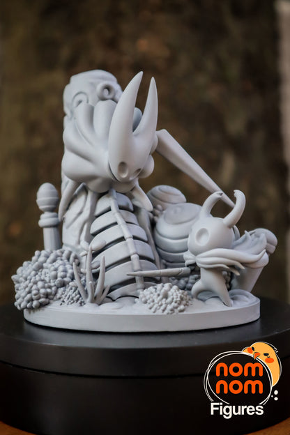 Chibi Knight and Hornet from Hollow Knight 3D Print Model