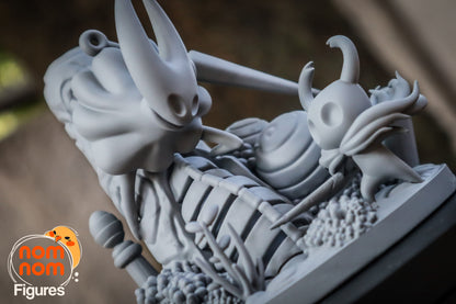 Chibi Knight and Hornet from Hollow Knight 3D Print Model