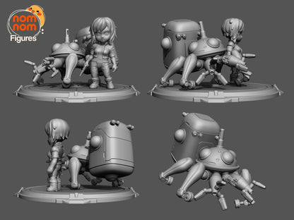 Chibi Mokoto Kusanagi - Ghost in the Shell 3D Print Model