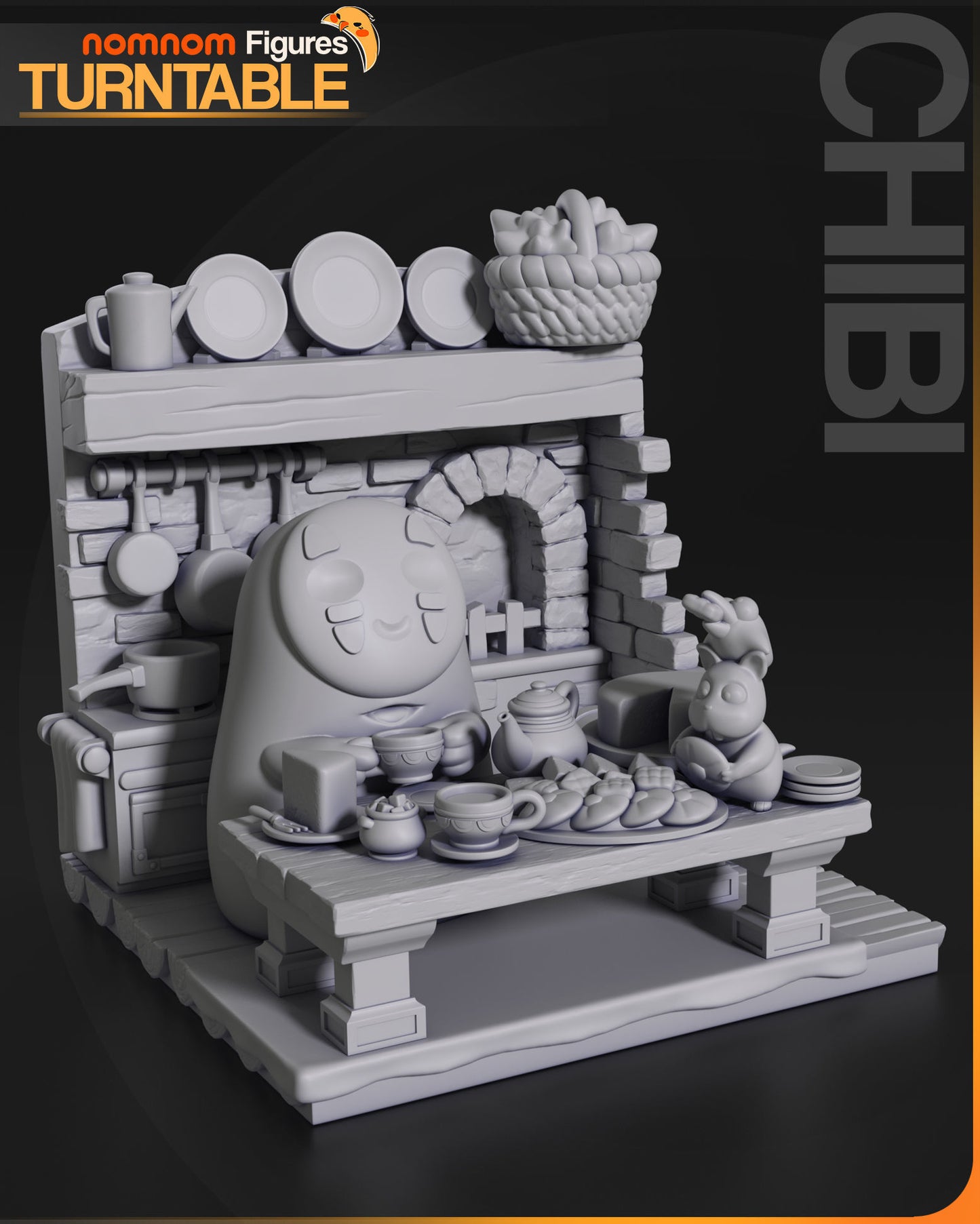 Chibi No Face - Spirited Away 3D Print Model