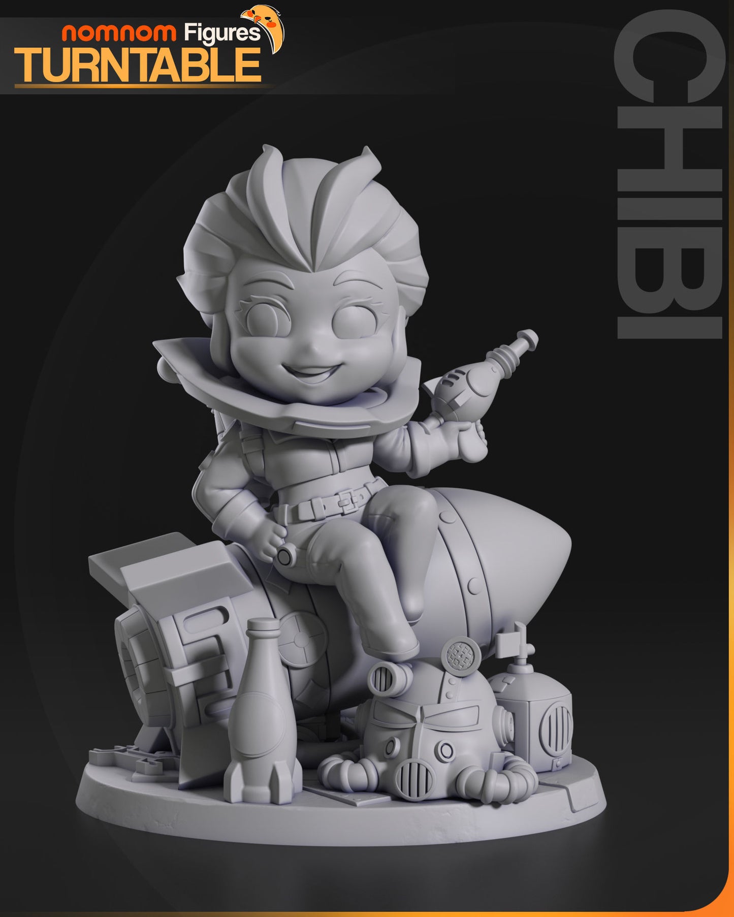 Chibi Nuka Girl - Fallout 4 3D Print Model