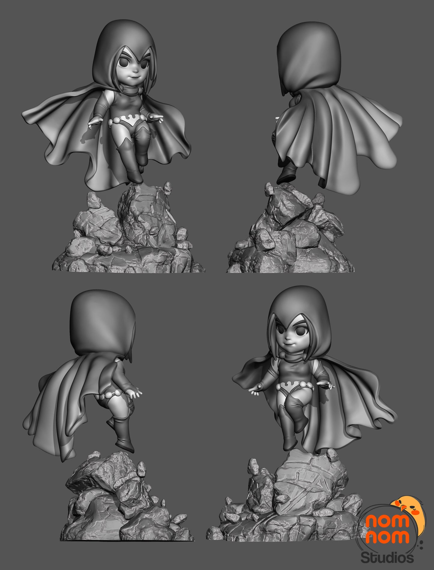 Chibi Raven - Teen Titans 3D Print Model