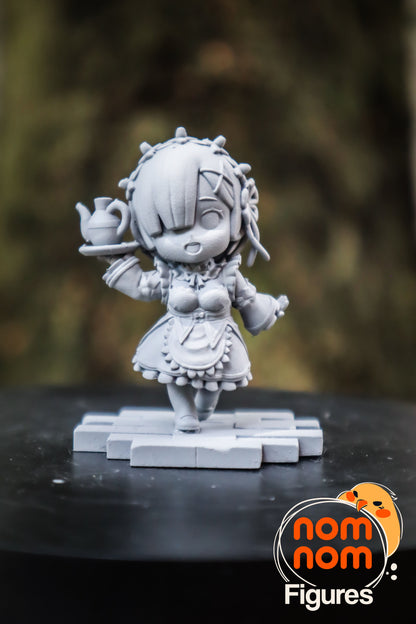 Chibi REM and Ram - Rezero 3D Print Model