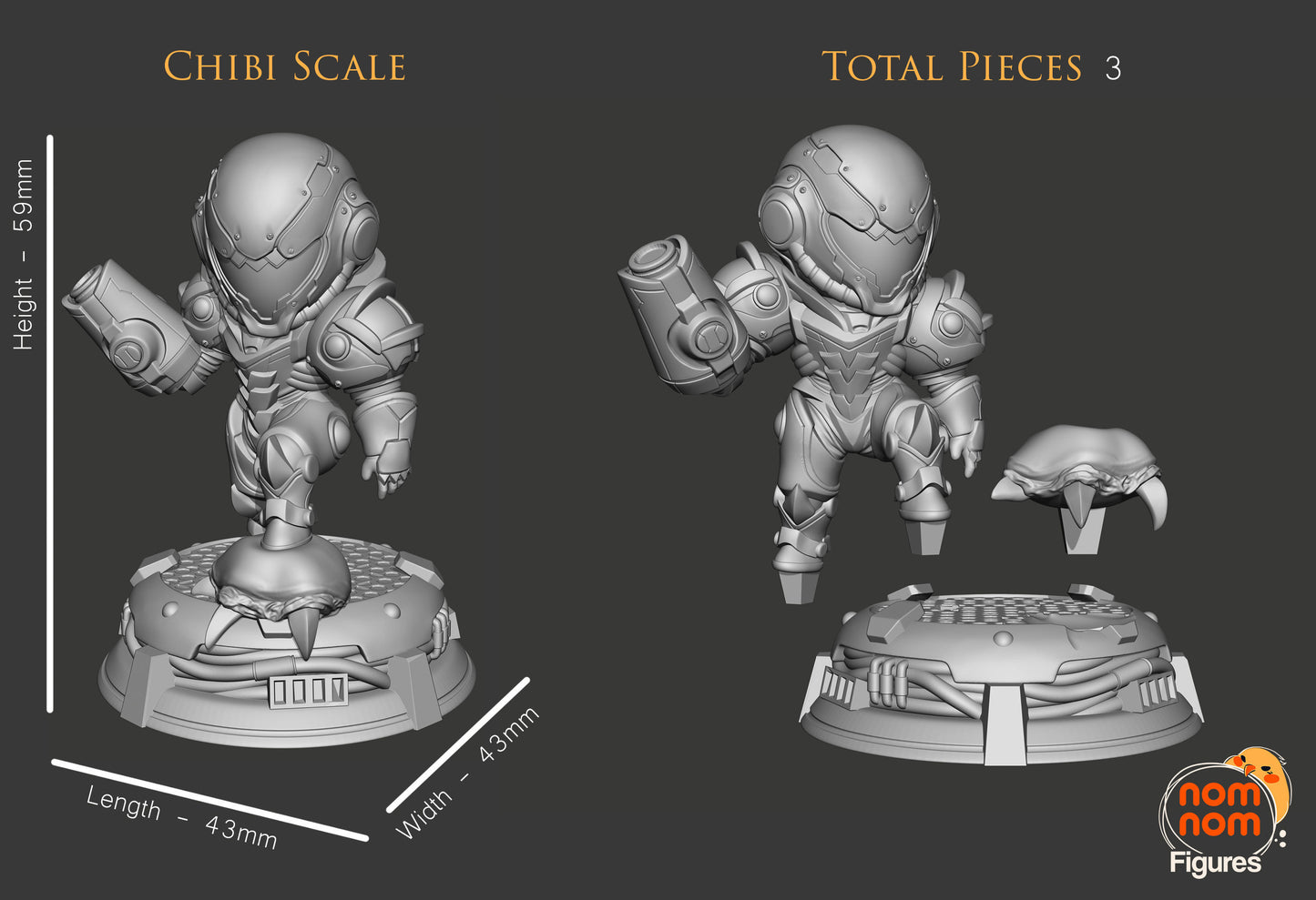 Chibi Samus - Metroid 3D Print Model