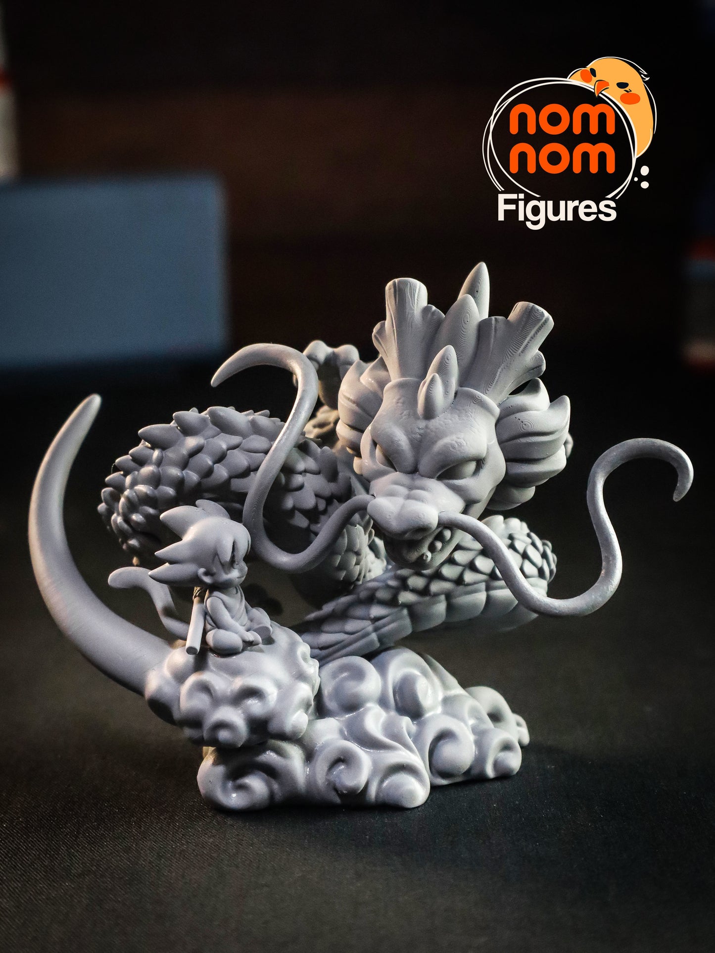 Chibi Shenron with Goku - Dragonball 3D Print Model