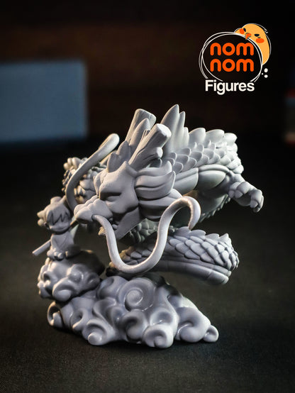 Chibi Shenron with Goku - Dragonball 3D Print Model