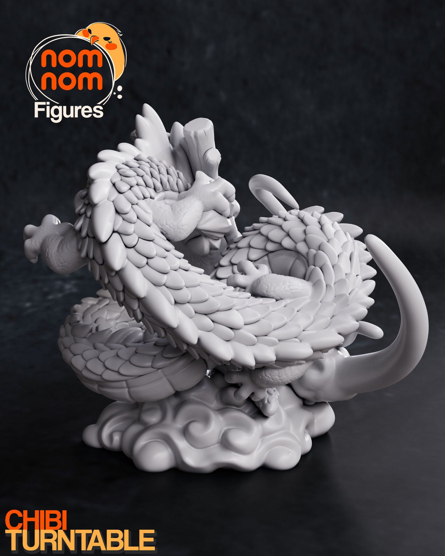 Chibi Shenron with Goku - Dragonball 3D Print Model