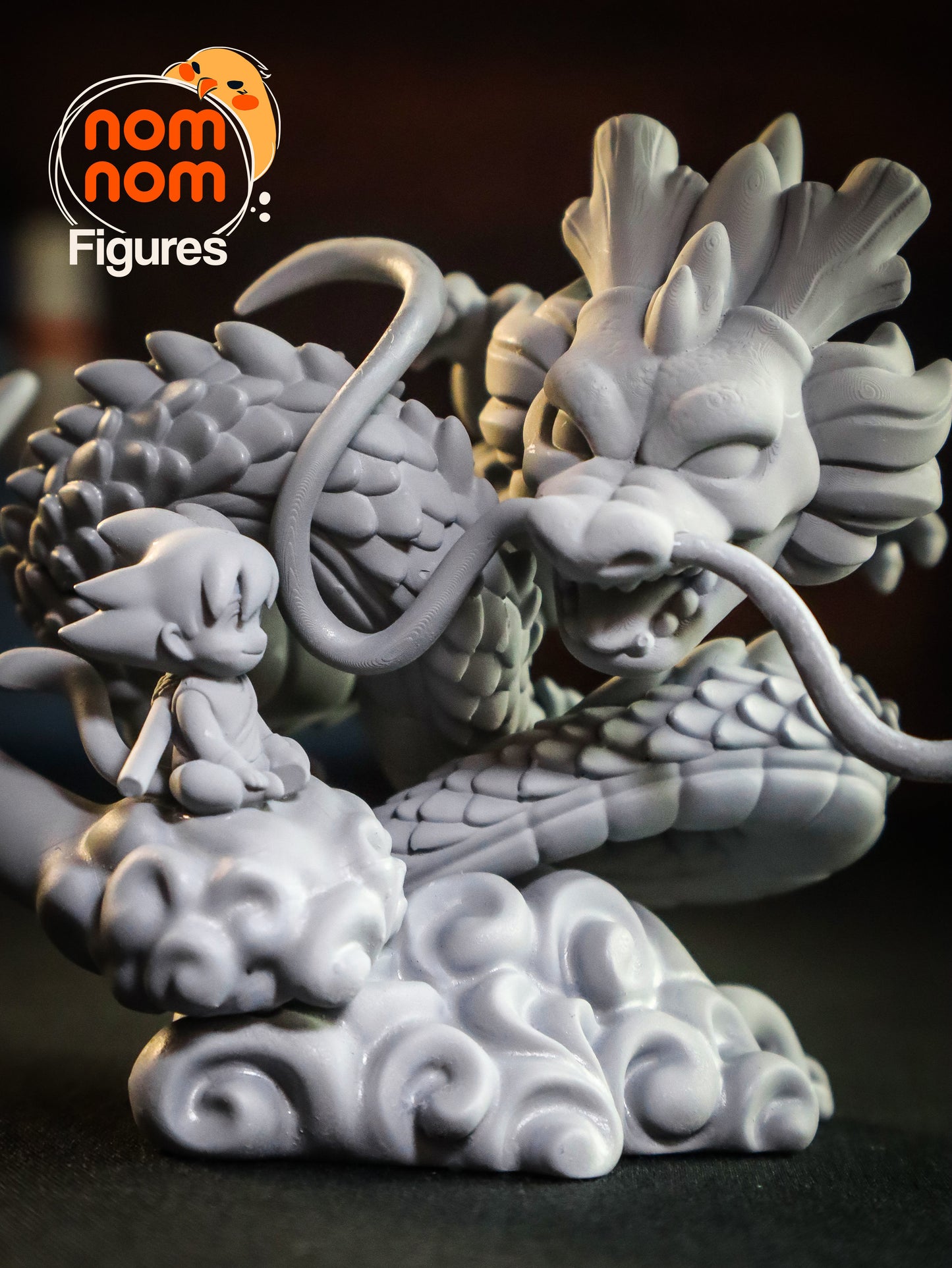 Chibi Shenron with Goku - Dragonball 3D Print Model