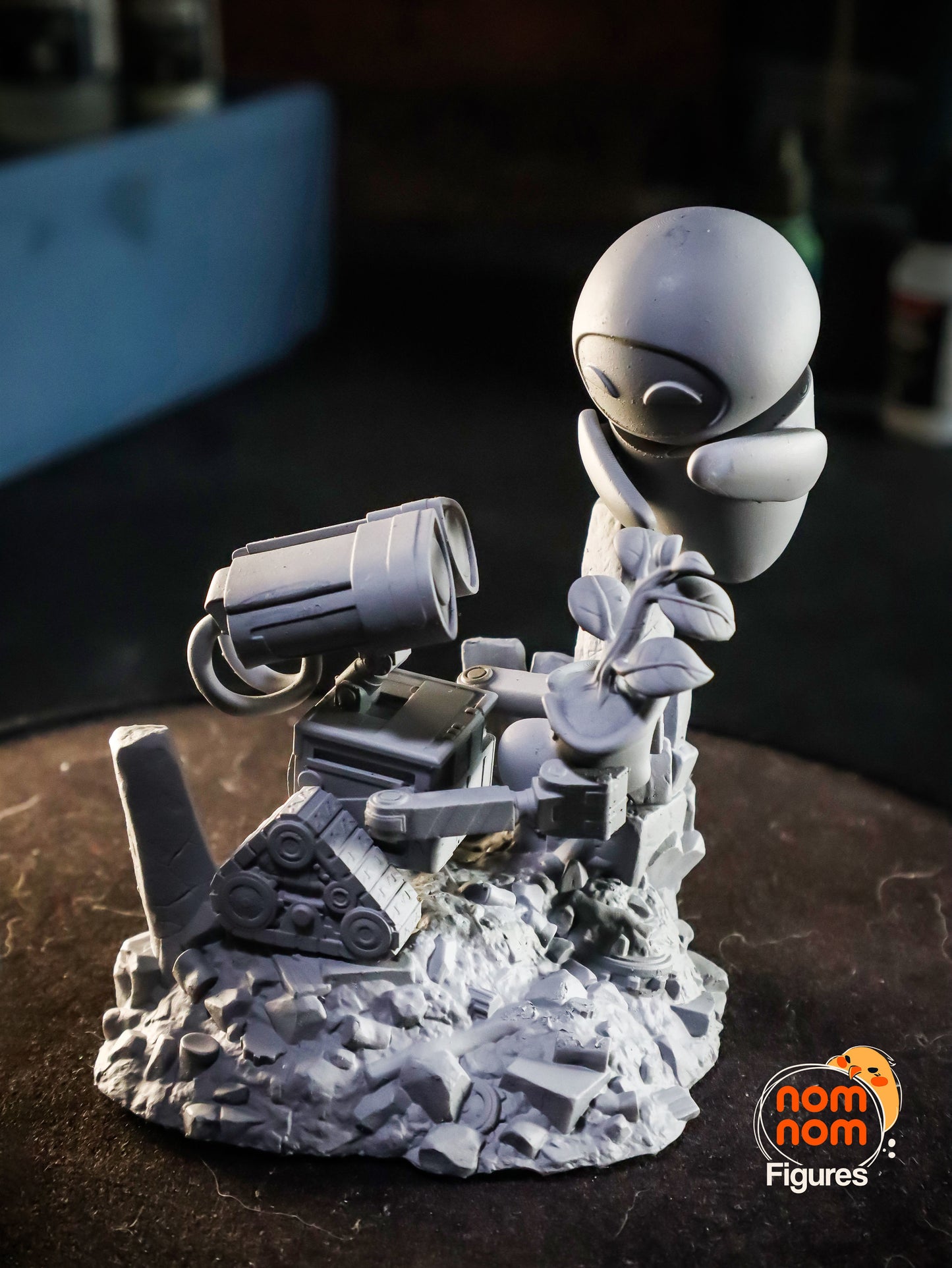 Chibi Wall-E and Eve 3D Print Model