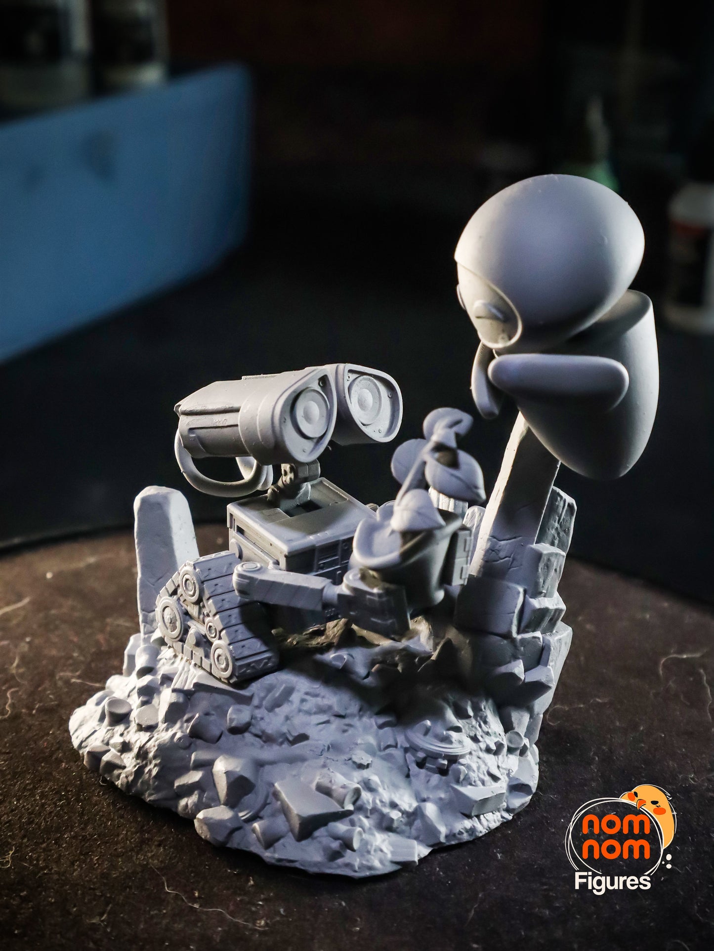 Chibi Wall-E and Eve 3D Print Model