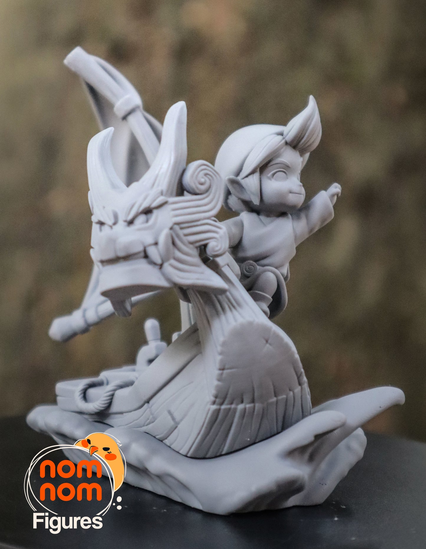 Chibi Wind Waker Link on the King of Red Lions 3D Print Model