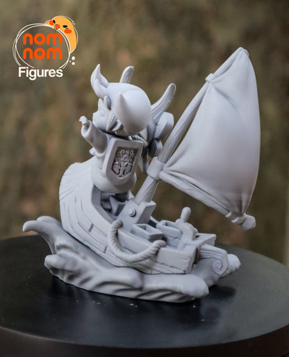 Chibi Wind Waker Link on the King of Red Lions 3D Print Model