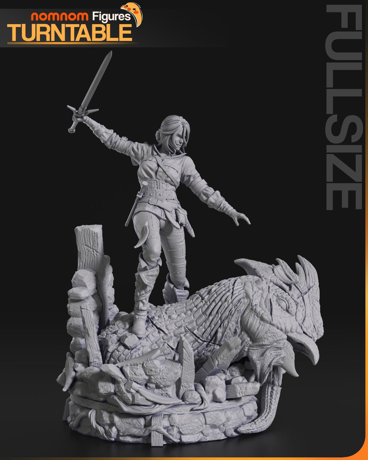 Ciri - The Witcher 3D Print Model