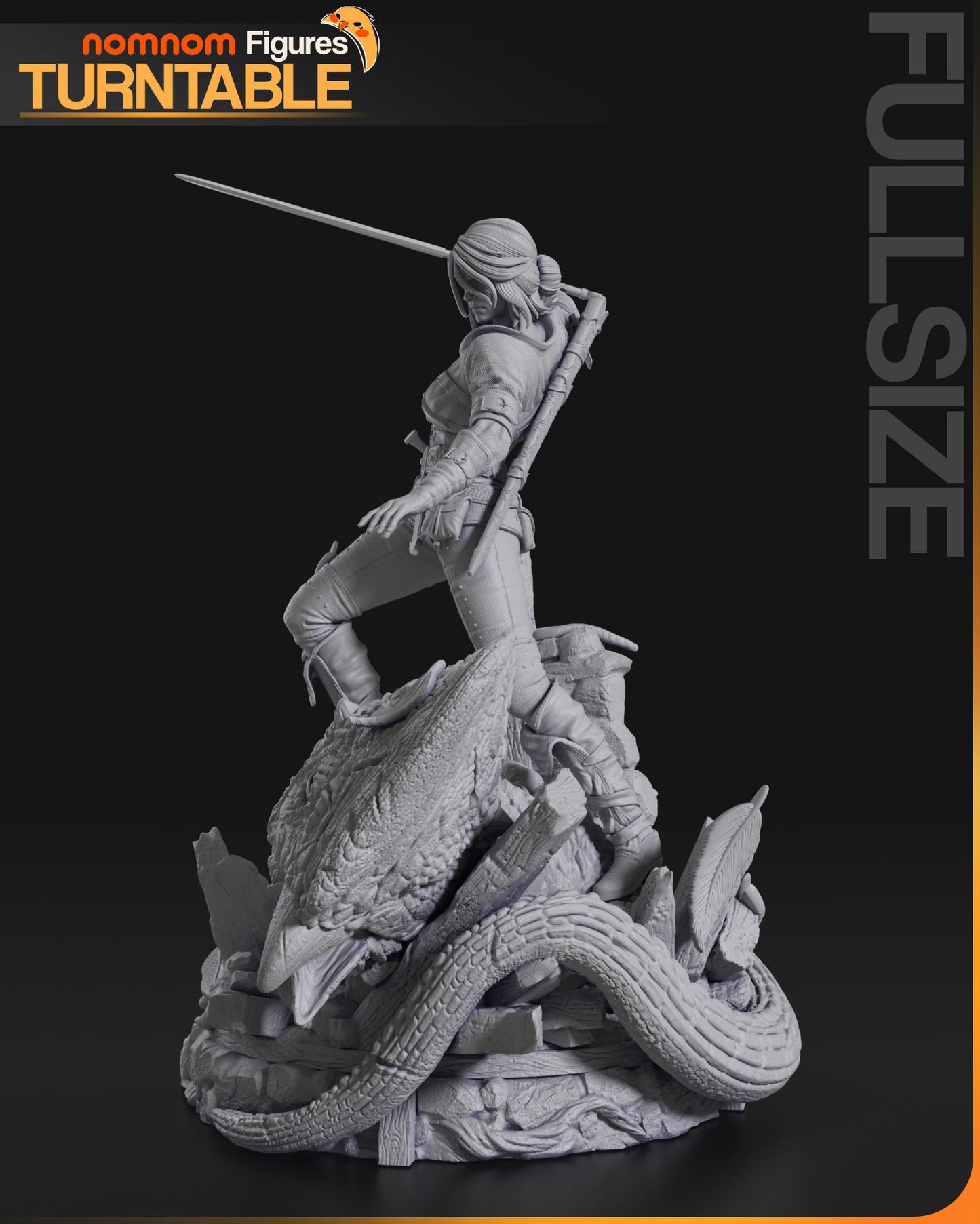 Ciri - The Witcher 3D Print Model