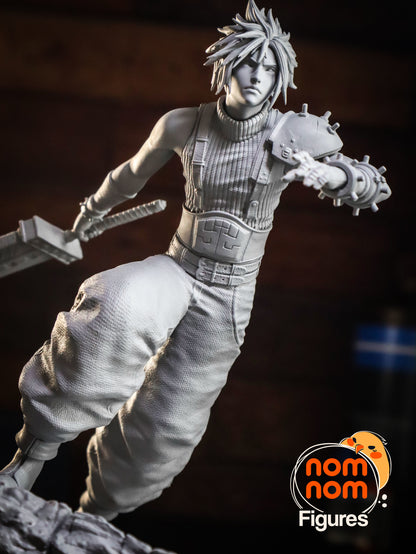 Cloud Strife- Final Fantasy VII 3D Print Model