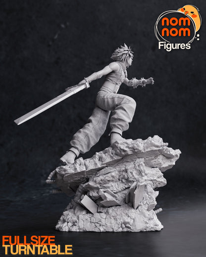 Cloud Strife- Final Fantasy VII 3D Print Model