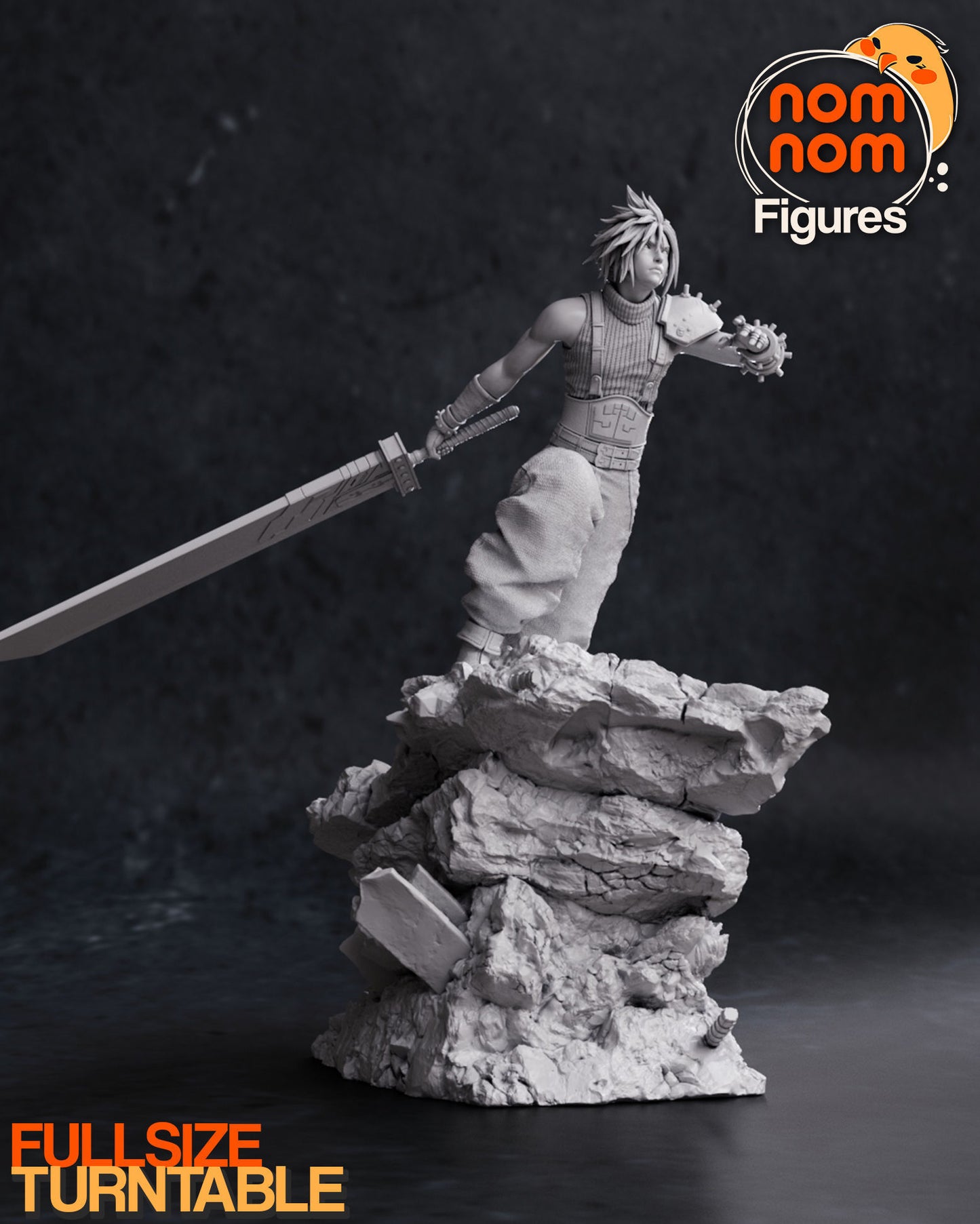 Cloud Strife- Final Fantasy VII 3D Print Model