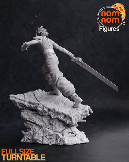 Cloud Strife- Final Fantasy VII 3D Print Model