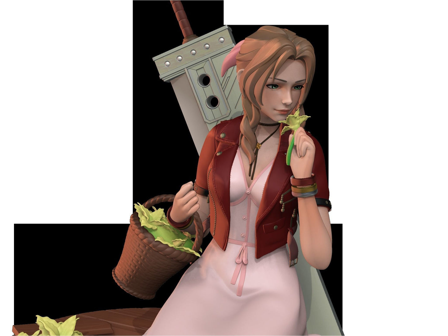 Final Fantasy 7 Remake - Aerith Version 1 3D Print Model