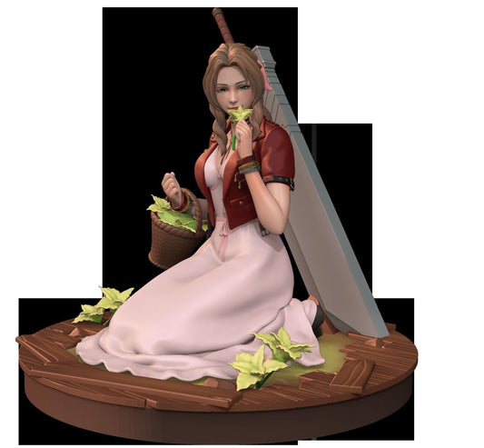 Final Fantasy 7 Remake - Aerith Version 1 3D Print Model