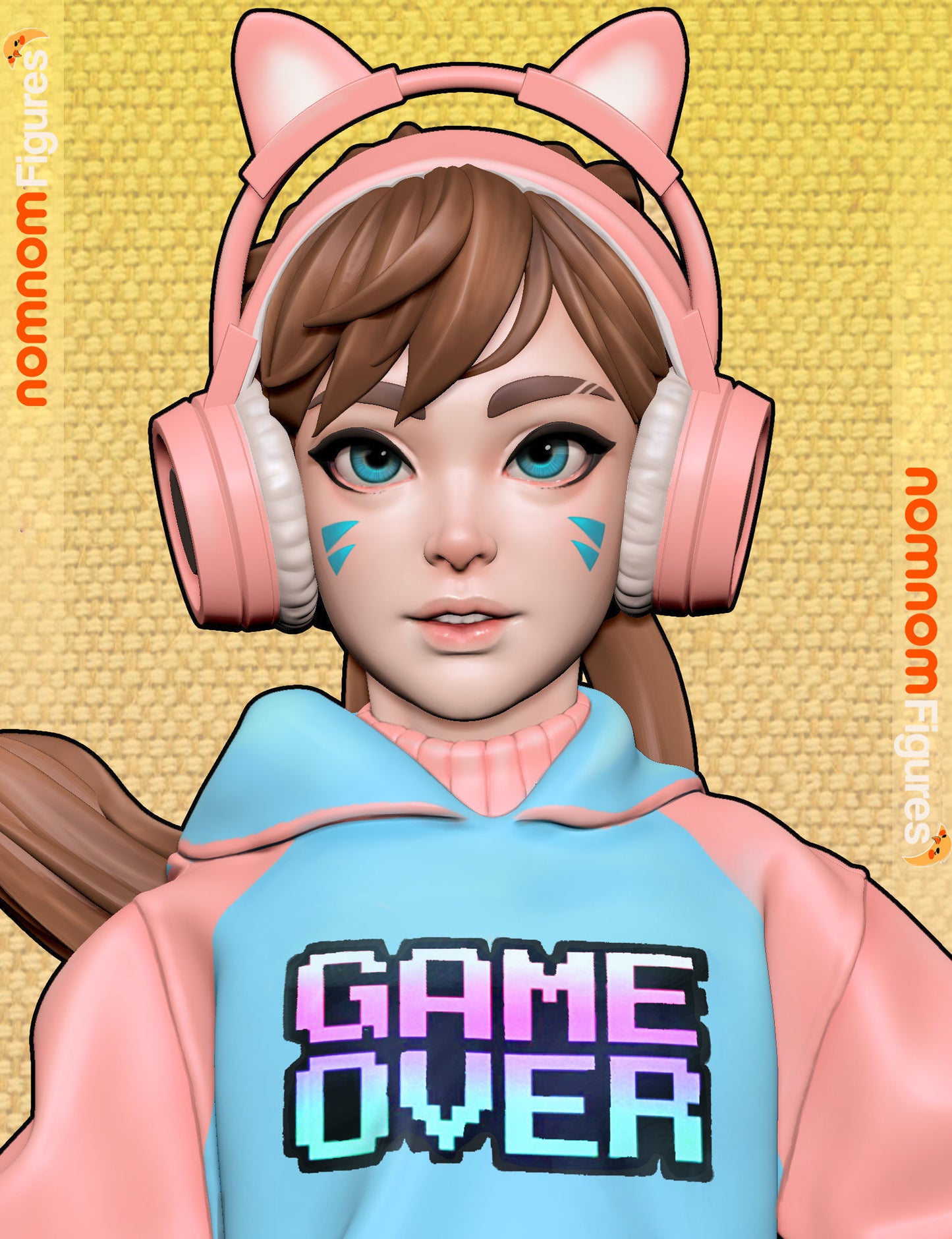 Gamer Girl 3D Print Model