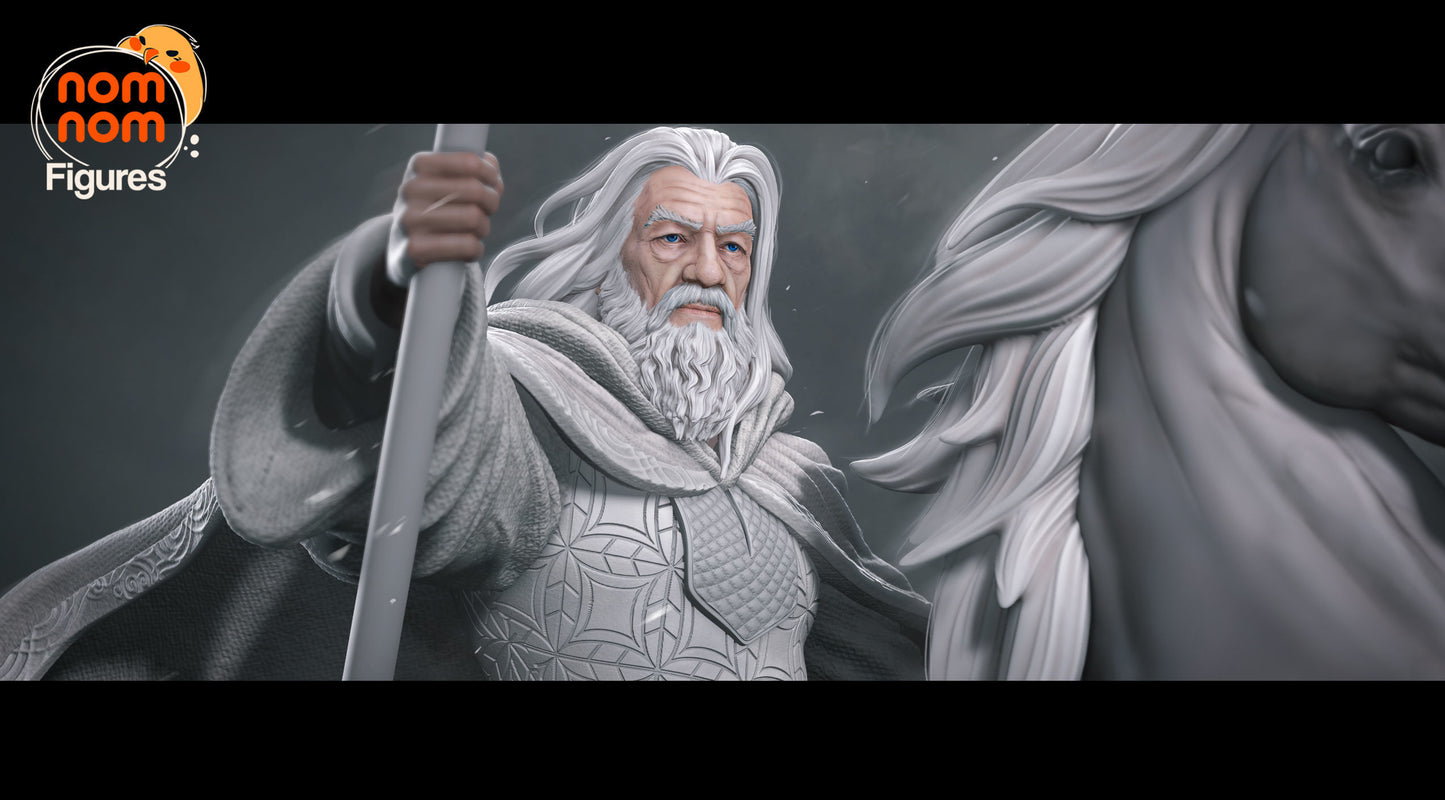 Gandalf the White - Lord of the Rings 3D Print Model