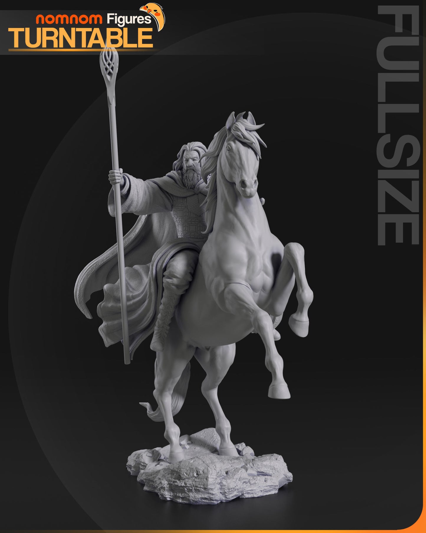 Gandalf the White - Lord of the Rings 3D Print Model