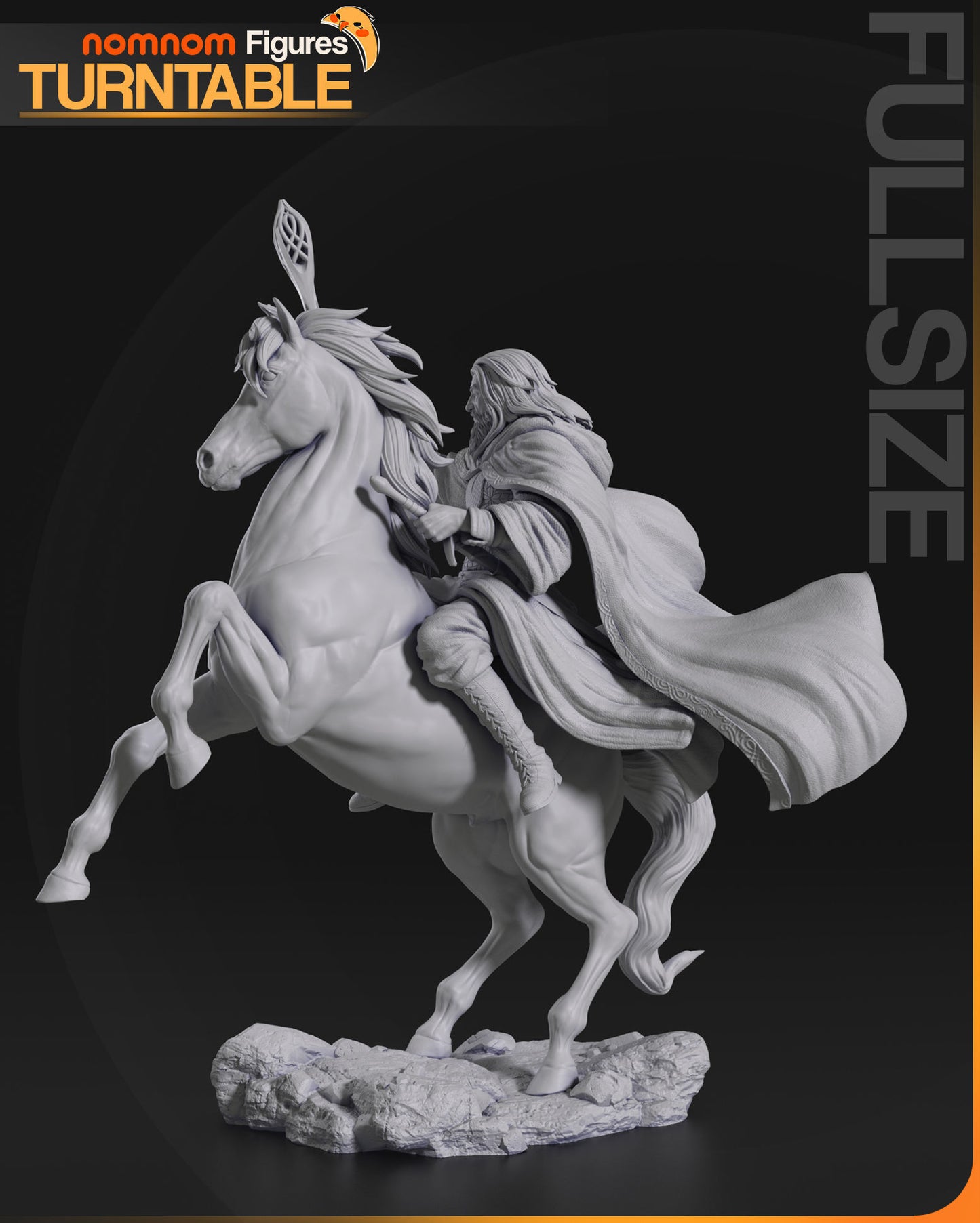 Gandalf the White - Lord of the Rings 3D Print Model