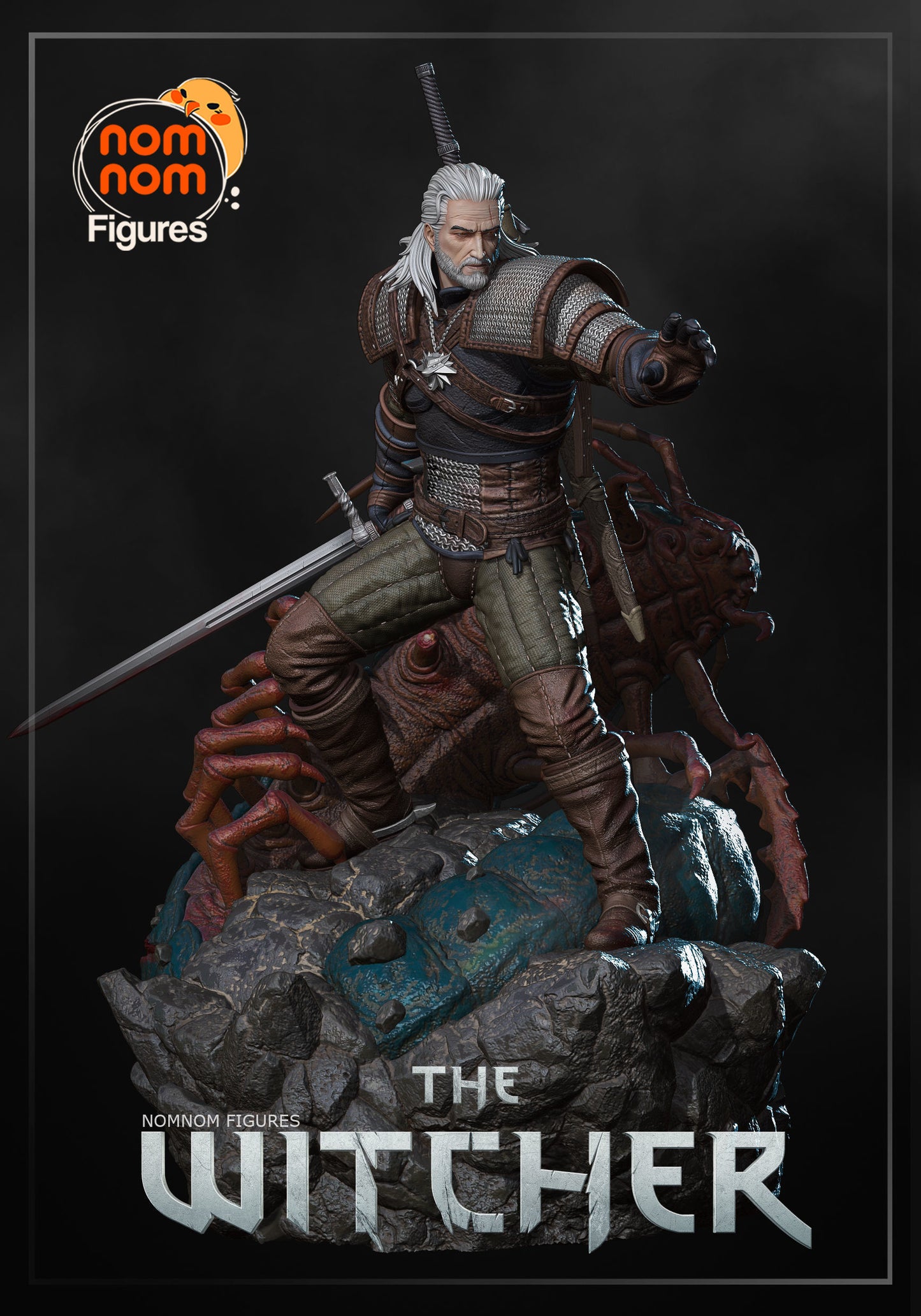 Geralt from the Witcher 3D Print Model