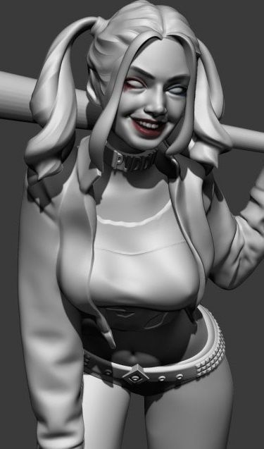 Harley Quinn 3D Model 3D Print Model