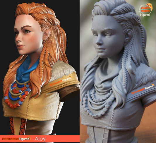 Horizon Zero Dawn Aloy Bust Version 3D Print Model