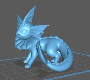 Vaporeon - Eevee  - Pokemon - Siraya Tech Fast-Abs Grey Resin .04mm layer height - Painted and Custom Gift Versions Available!