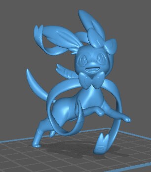 Sylveon - Eevee - Eeevelutions - Pokemon - Siraya Tech Fast-Abs Grey Resin .04mm layer height - Painted and Custom Gift Versions Available!