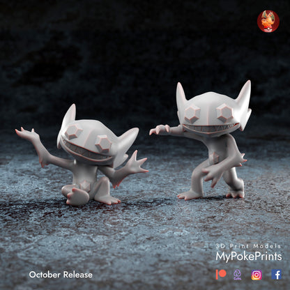 Sableye - Pokemon Catch them all! - Siraya Tech Fast-Abs Grey Resin .04mm layer height - Painted and Custom Gift Versions Available!